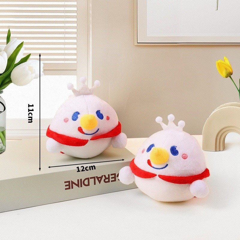 Mixue Ice City Egg Boy Joint Party Snow King ตุ๊กตาตุ๊กตาจี้พวงกุญแจ Claw Machine ตุ๊กตาของขวัญเล็กๆ