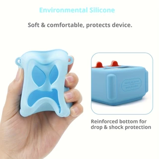 สําหรับ Yoto Mini 2024 เคสป้องกัน Fit Snugly to Secure อุปกรณ์ของคุณจากรอยขีดข่วนและหยด พร้อมสายคล้องไหล่ปรับได้สําหรับพกพาสะดวก ป้องกันการสูญเสียหรืออุบัติเหตุ
