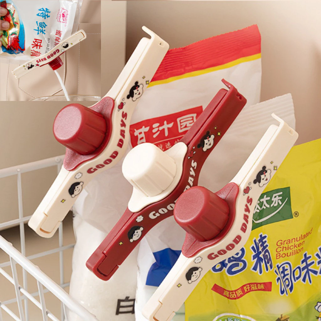 2 ชิ้น/เซ็ตครัวปิดผนึก Spout คลิป Multi-Functional เครื่องปรุงรสและการเก็บรักษาอาหารถุงอาหารคลิปปิดผนึก