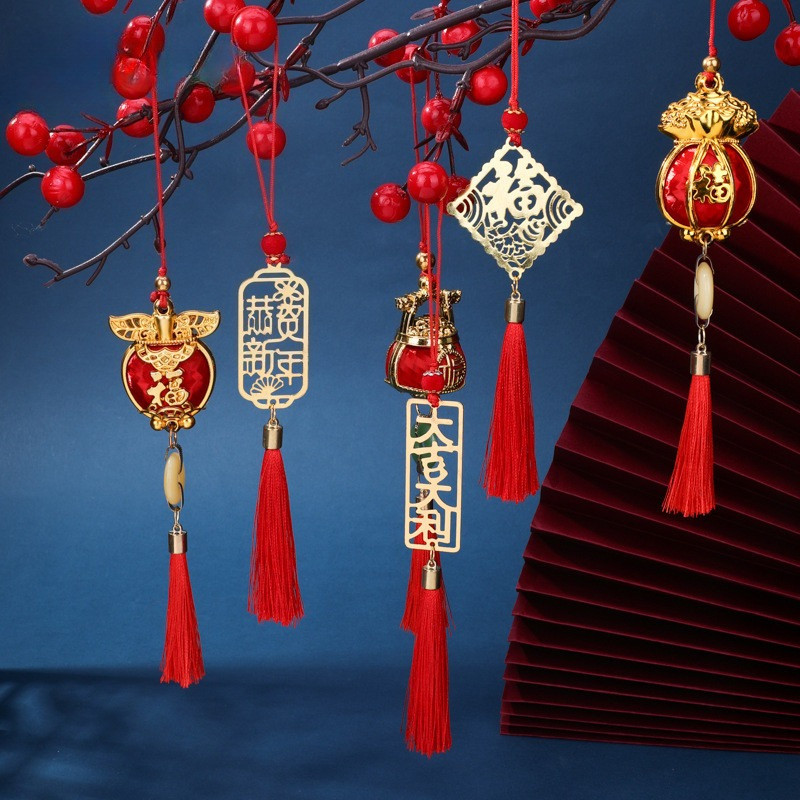 ฮวงจุ้ยกระดิ่งลมจี้ตกแต่งปีใหม่ระฆังโลหะดึงดูดโชคลาภปรับฮวงจุ้ยเสริมโชคบ้านสำนักงานร้านค้าแขวนป้ายของขวัญปีใหม่ 2026 - รูปที่ 2