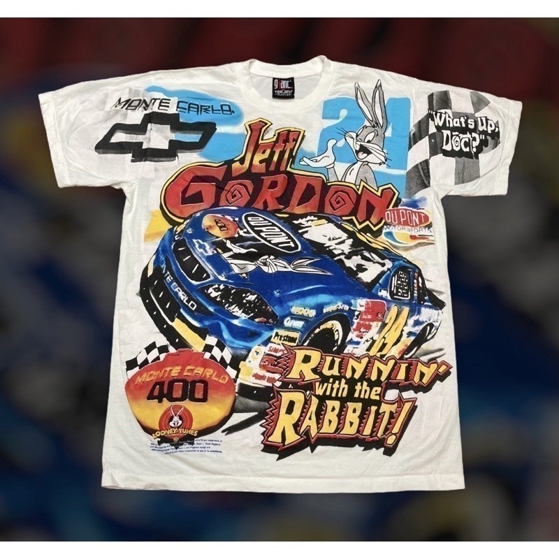 Ovp fashion 2025 เสื้อ NASCAR ลายการ์ตูน ปี 90s