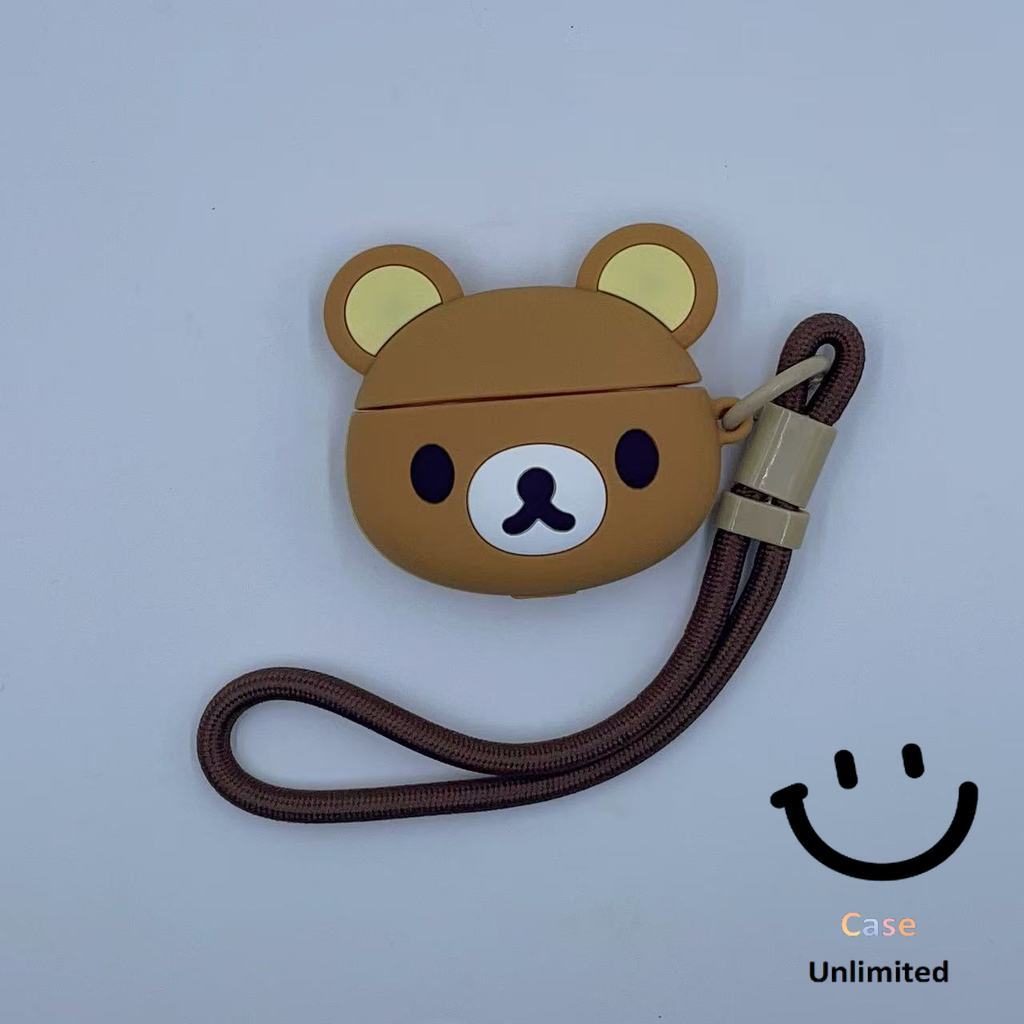 Geek For QPLUS Stereo BT24 เคส Case Headphone Case&Lanyard ลายหมีน้ําตาลน่ารัก