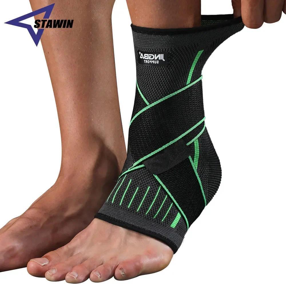 1 Pcs Ankle Brace Compression Sleeve, Adjustable Ankle Support Strap for Sprained, Plantar Fasciitis, Injury Recovery