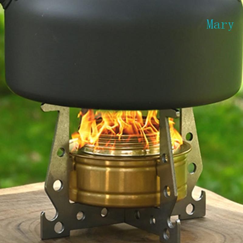 Mary Alcohols Bracket Camping Burners Bracket สแตนเลสเครื่องทําความร้อนขาตั้งที่ถอดออกได้วงเล็บ Camping อุปกรณ์เสริม