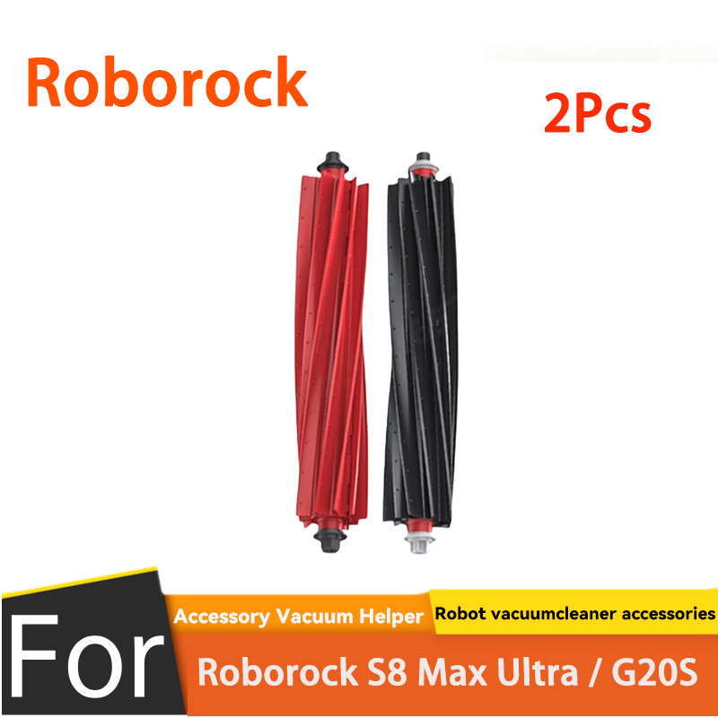 Roborock S8 Max Ultra / G20S เครื่องดูดฝุ่นหุ่นยนต์เปลี่ยนอุปกรณ์เสริม (2 ชิ้นแปรงหลัก)