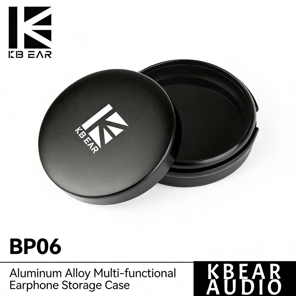 KBEAR BP06 กล่องเก็บโลหะ Multi-functional Storage Case สําหรับหูฟัง/สาย/จุกหูฟัง/อุปกรณ์เสริมสําหรับ