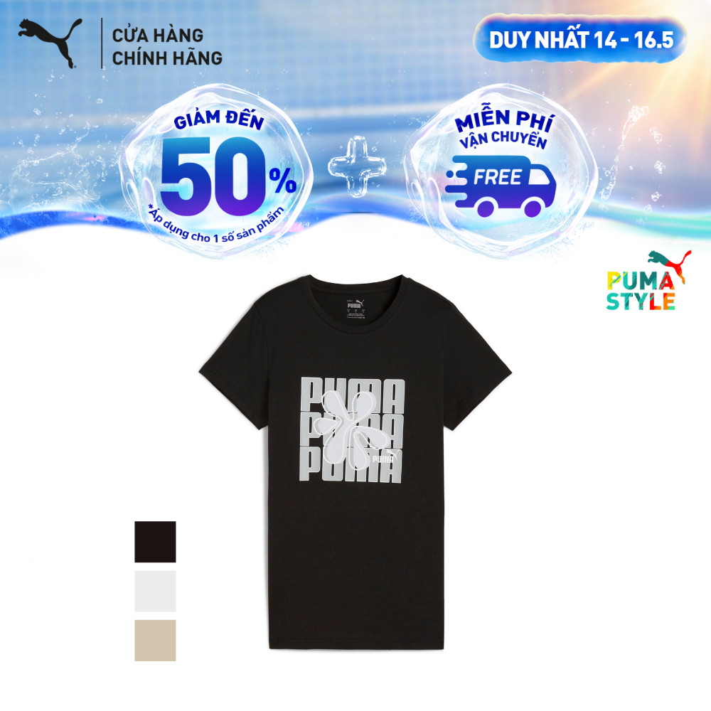 PUMA Graphics Wording Tee เสื้อยืดแฟชั่นผู้หญิง