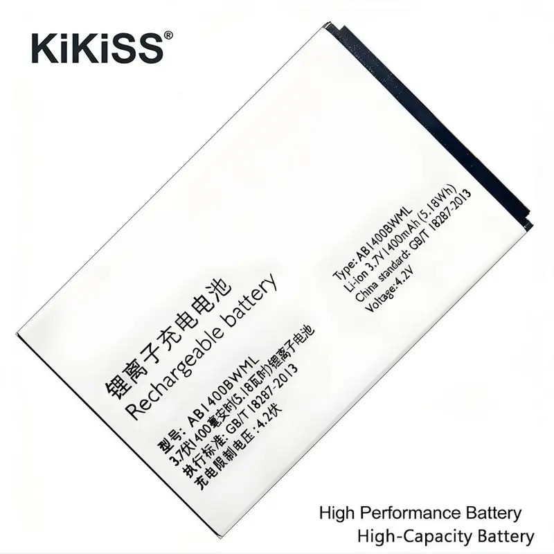 น้ําหนักเบาสําหรับ Philips Xenium S301 S308 ความจุสูง AB1400BWML 1400Mah แบตเตอรี่โทรศัพท์มือถือ