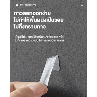 LoomLab ตัวเก็บสายไฟ ตัวยึดสายไฟ จัดระเบียบสายไฟ กิ๊บติดสายไฟ 1แพค20ชิ้น สีขาวใส มีหลายขนาดให้เลือก