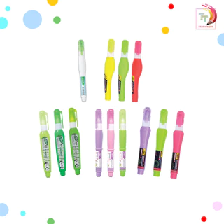 Elfen (เอลเฟ่น) ปากกาลบคำผิด ลิควิด รวมรุ่น ลายน่ารัก 2 - 4 ml. ( 12 ด้าม / กล่อง )