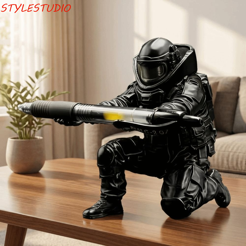 STYLESTUDIO ที่ใส่ปากการะเบิด Disposal Unit, ของขวัญที่ไม่ซ้ํากัน 3D พิมพ์นักรบผู้ถือปากกา, Creative ตลกพลาสติกกองกําลังพิเศษขาตั้งปากกาของขวัญสําหรับชาย