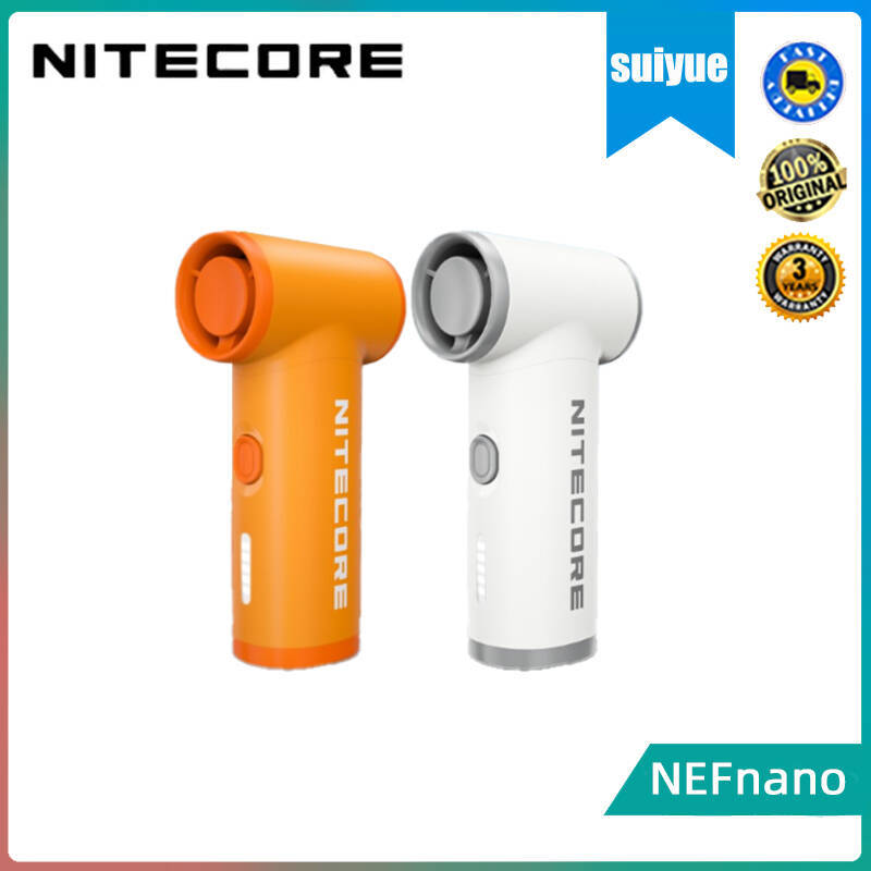 NITECORE NEFnano พัดลมความเร็วสูงแบบมือถือ ชาร์จ USB อายุการใช้งานแบตเตอรี่ แคมป์ปิ้งแบบใช้มือถือขนาดเล็กน้ําหนักเบา พกพาสะดวก สําหรับการใช้งานกลางแจ้ง