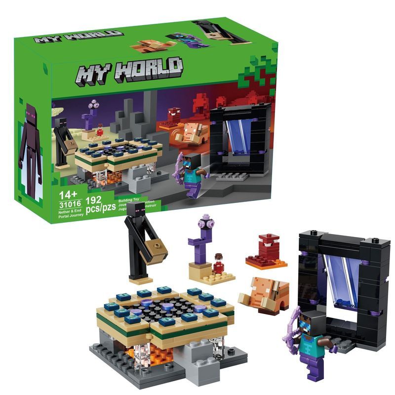 Lego MC Minecraft Building Blocks 21584 Underbound and the End Tour Matching Toys