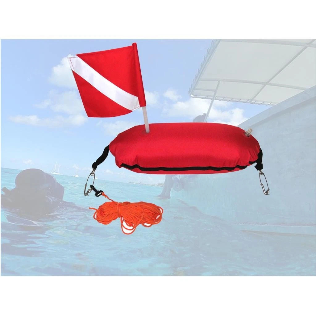 Inflatable Harpoon Fishing Buoy Diving Signal Buoy, Diving Flag