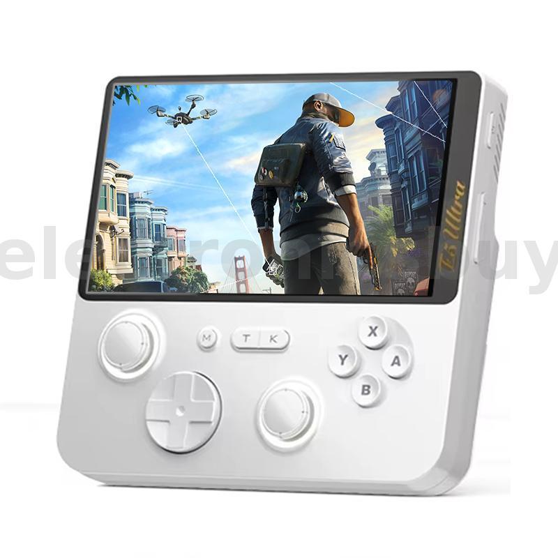 GAMEMT E5 Ultra 6 + 128Gคอนโซลเกมมือถือพร้อมHall-Effectจอยสติ๊ก 5 "1280*720 60Hz IPSหน้าจอสัมผัส5000