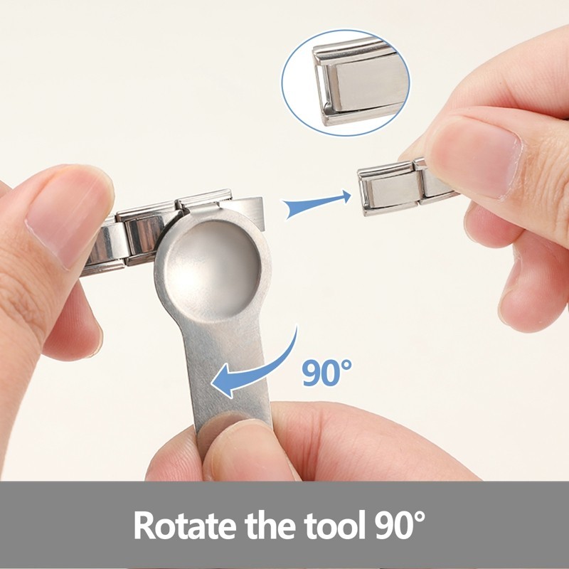 ทิวลิปแมงกะพรุนอิตาเลี่ยนสร้อยข้อมือ Charm Fit 9 มม.สร้อยข้อมือสแตนเลส DIY เครื่องประดับทําอุปกรณ์เสริม Retro บุคลิกภาพโมดูลสร้อยข้อมืออุปกรณ์เสริม - รูปที่ 5