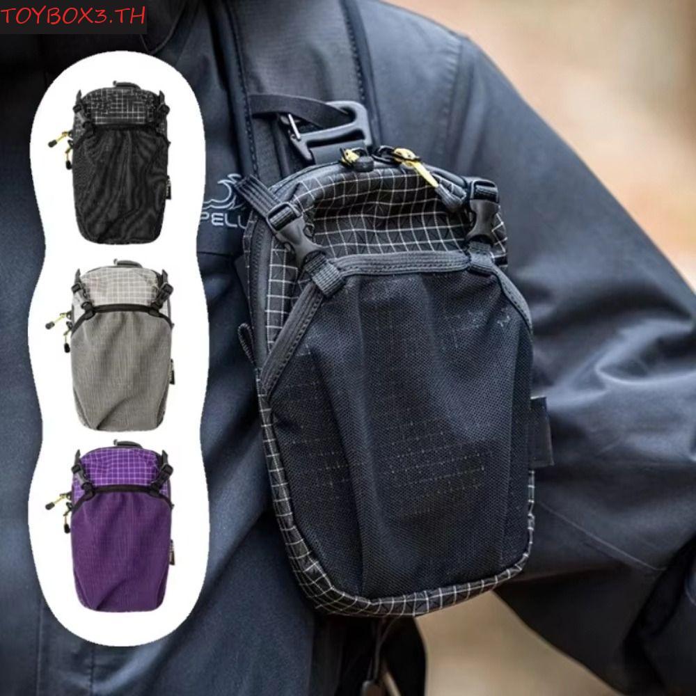 TOYBOX กระเป๋าโทรศัพท์กลางแจ้ง, Quick-Adjust Strap Backpack Expansion Water Bottle Holder Bag, Runni