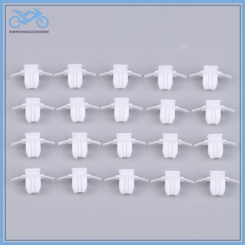 EVER 20PCS ด้านข้างกระโปรง Sill Moulding ฝาครอบล้อ Arch Flare Trim Moulding คลิปสําหรับ CR-V Civic อ