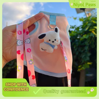 0-3 เดือนลูกแมวกระต่ายลูกสุนัขเสื้อผ้าขนาดเล็กสุดฤดูใบไม้ผลิฤดูใบไม้ร่วงฤดูหนาวป้องกันการไหลสายจูงที่อบอุ่นพร้อม