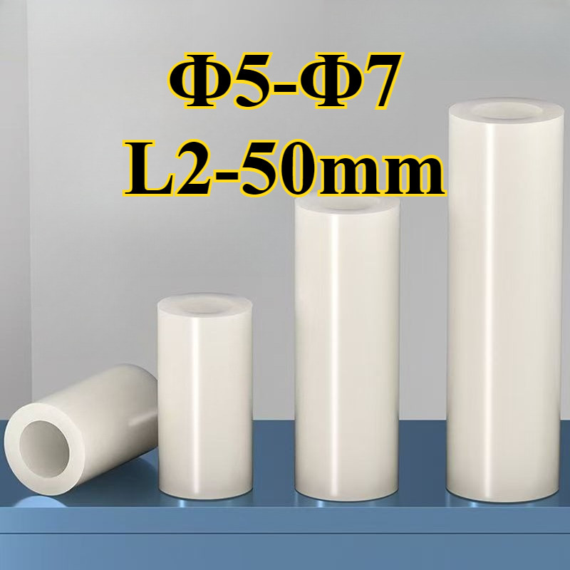 คอลัมน์แยก ABS สีขาว, คอลัมน์แยกฉนวน, คอลัมน์แผ่นพลาสติก 3mm4mm ผ่านคอลัมน์ ปลอกไนลอน F5-5F7 L2-50mm