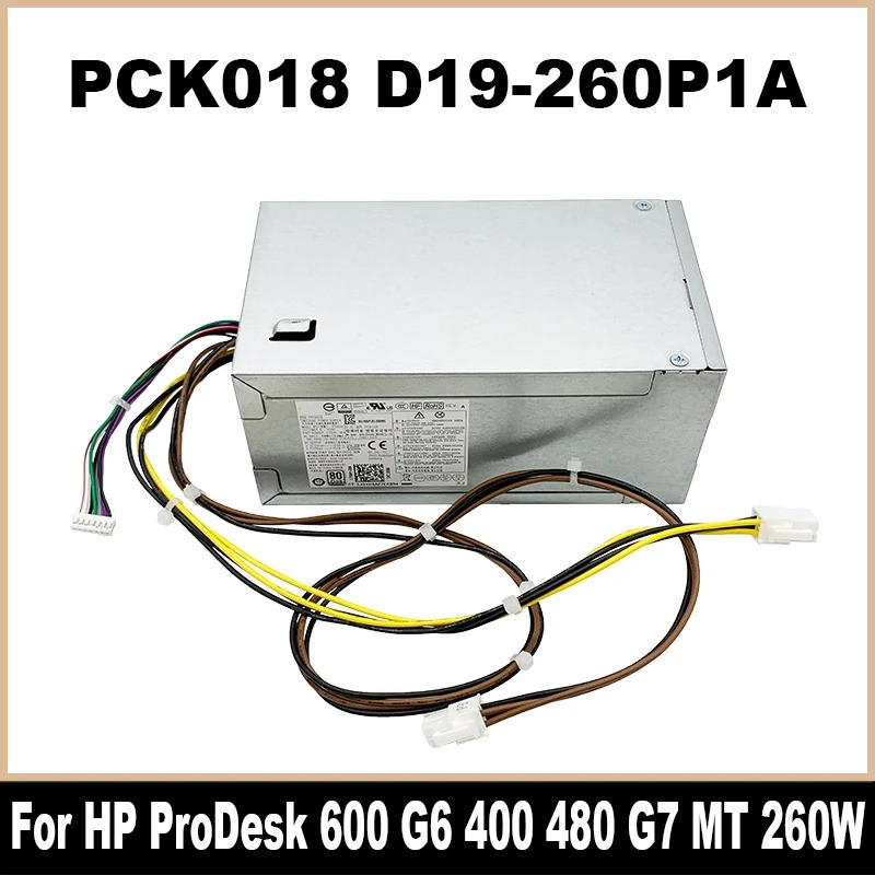 แหล่งจ่ายไฟ PCK018 D19-260P1A สำหรับ HP ProDesk 600 G6 400 480 G7 MT 260W รุ่น L70041-001 L70041-004