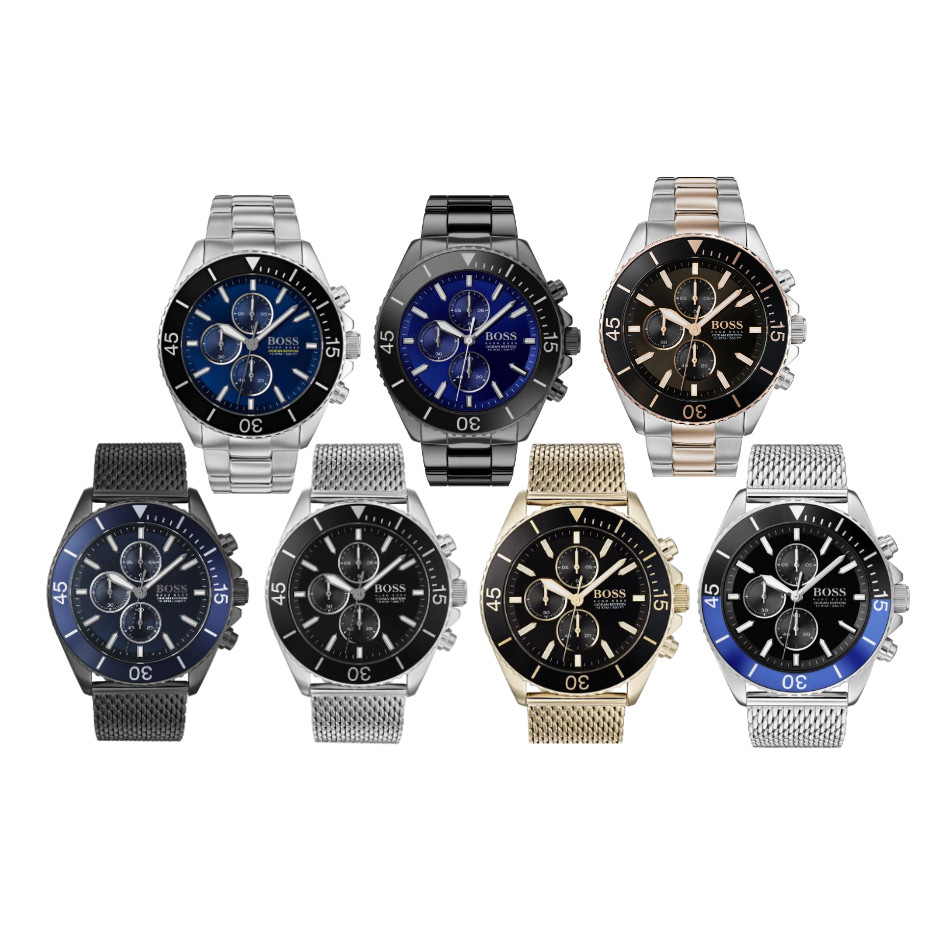 นาฬิกาควอตซ์ผู้ชายระดับไฮเอนด์หน้าปัดจับเวลา 46 มม. กันน้ํา 100 ม. HB1513701 HB1513702 HB1513703 HB1