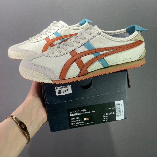 Onitsuka Tiger Mexico 66 รองเท้าวิ่งผู้ชายและผู้หญิง Onitsuka Mexico 66 รองเท้ากีฬา 1183A201-116 MN9