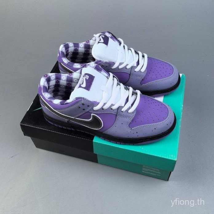 LOBSTER CONCEPT X SB DU รองเท้าสีม่วง ม้วน.Material: Suede