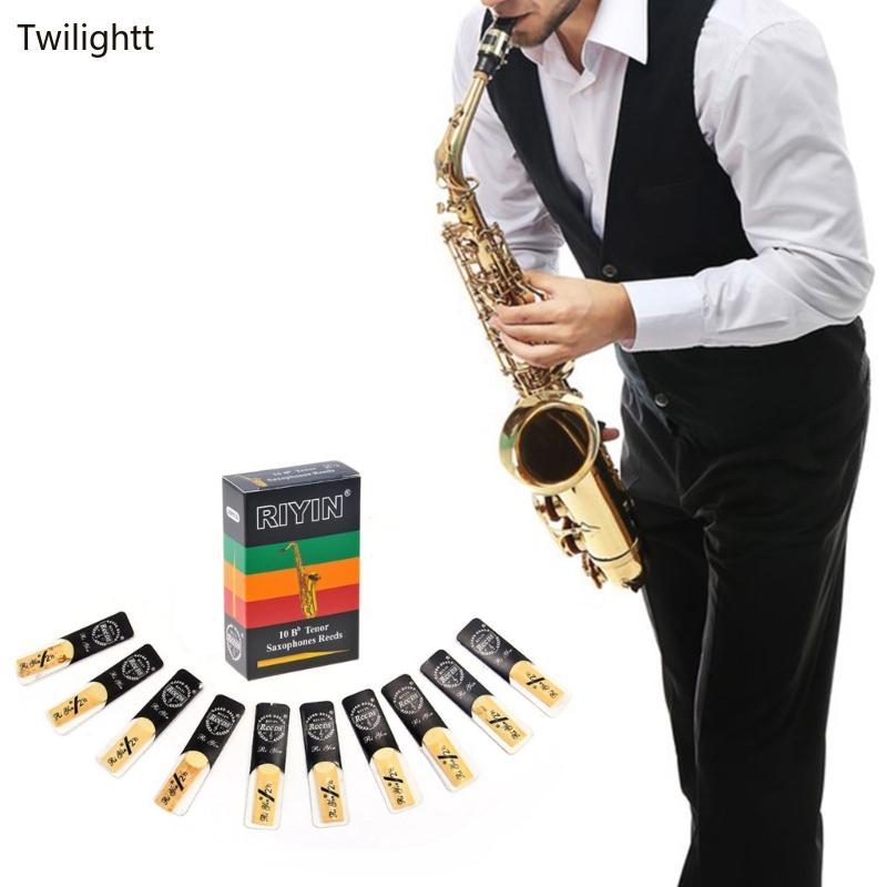 WILI 10 ชิ้นชุด Professional แซ็กโซโฟน Reed ชุด Bb โทนความแข็งแรง 1 5 2 0 2 5 3 0 3 5 4 0 สําหรับ Te