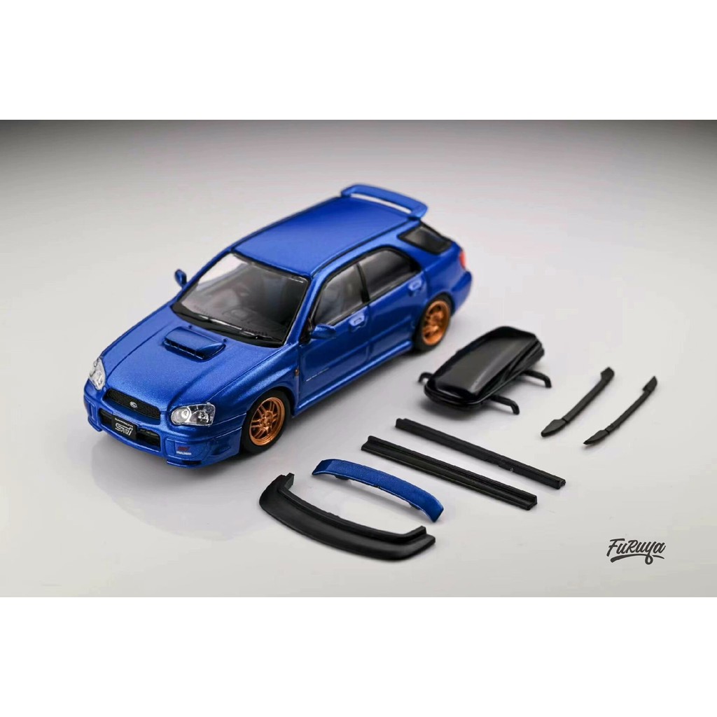 พร้อมสต็อก Furuya 1: 64 SUBRARU SUBRARU Impreza WRX STi GG Travel Edition (รุ่นที่แปด) วัสดุโมเดลมีโ