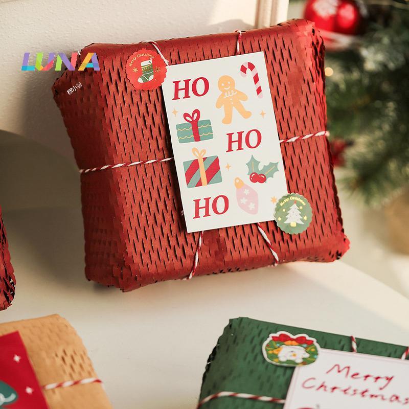 Danmiao111 Christmas Cookie Tinnood Square Candy Gift Empty Box Baking Dessert Cookie Packaging Box 