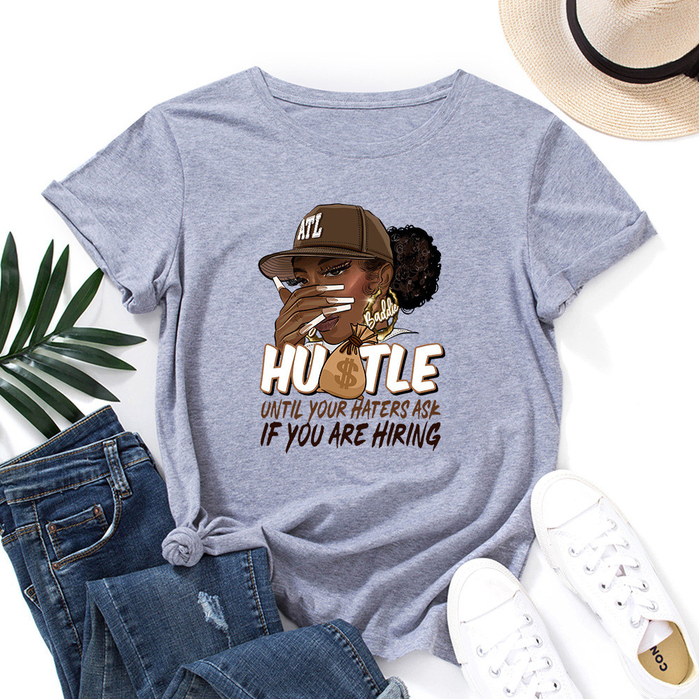 เกาหลีเกาหลี2026พร้อมสต็อกการค้าต่างประเทศยุโรปอเมริกันเสื้อผ้าสตรีวัวพิมพ์หลวมรอบคอแขนสั้นเสื้อยืดผ