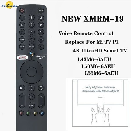 Remote รีโมททีวี XIAOMI Smart TV XMRM-19 - พร้อมบลูทูธ+เสียงสั่งงาน L43M6-6AEU Mi TV P1/Q1
