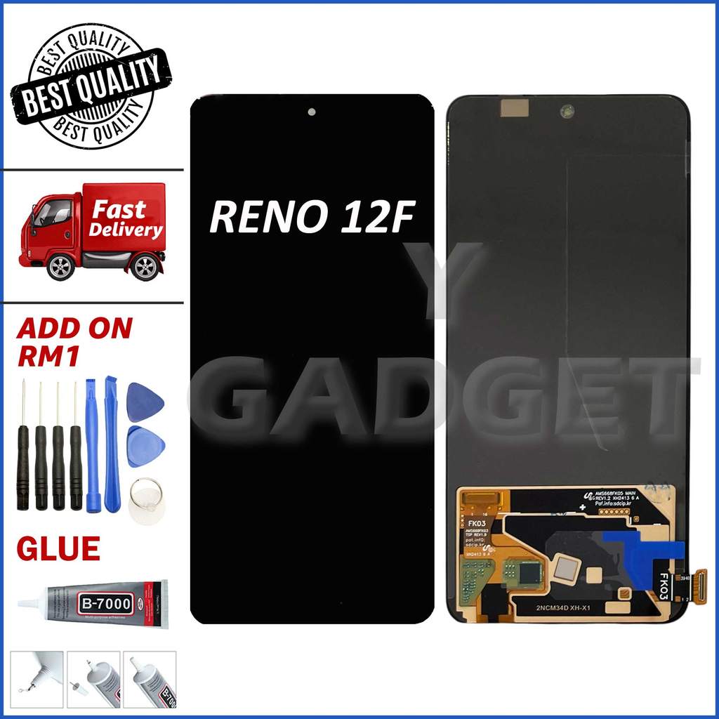 น้ํายาปรับหน้าจอสัมผัส LCD เข้ากันได้กับ (OLED) OP RENO 12F / RENO 13F / REA 12 (4G) / REA 13 (4G)