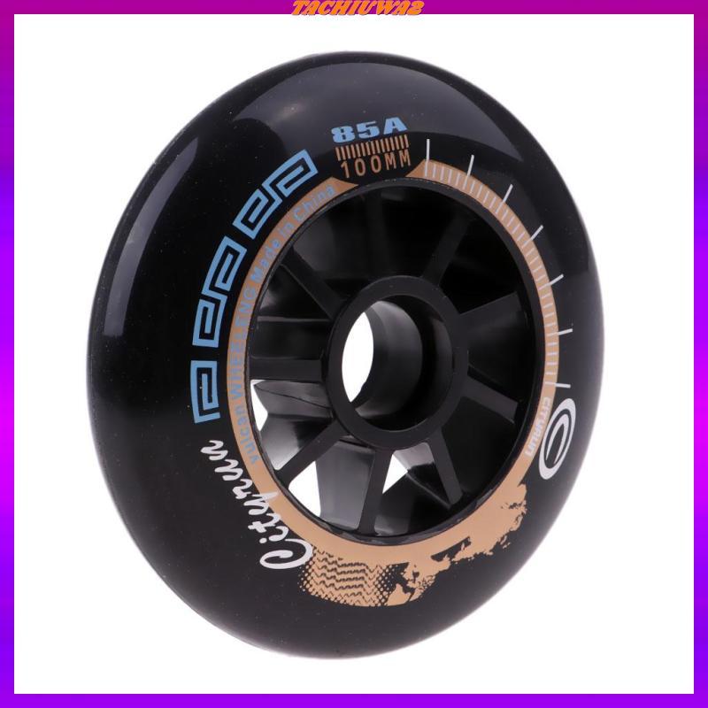 [Tachiuwa2] Inline Roller Skate Wheel Replacement Skate Accessories Durable 90-110mm-Black