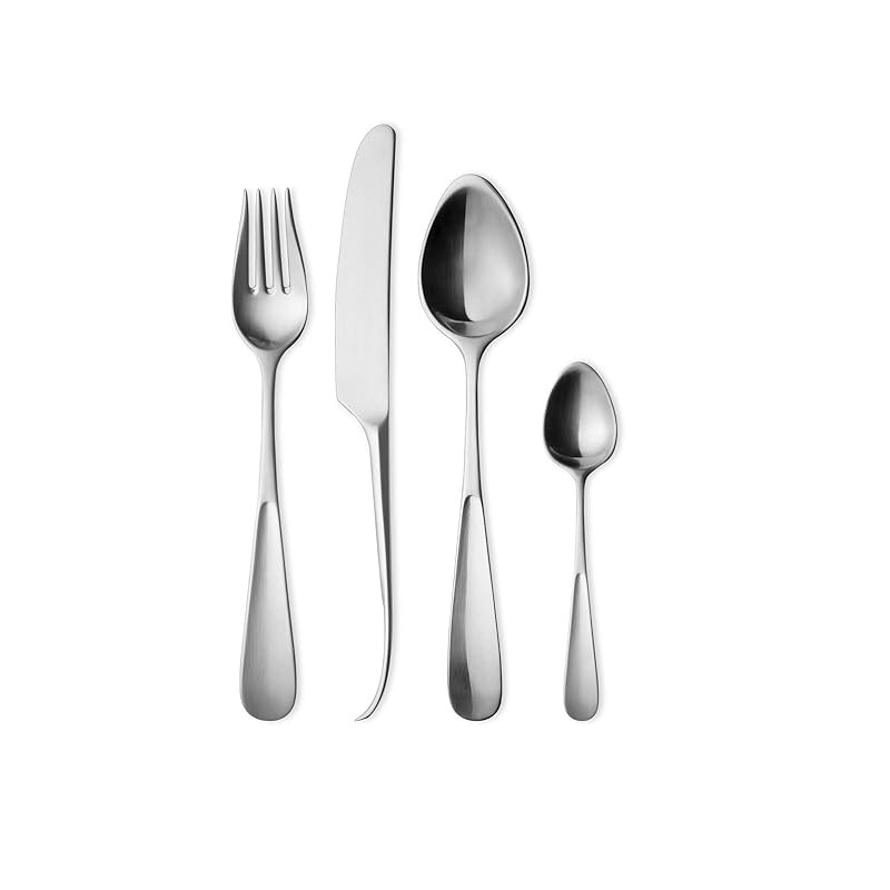 "Georg Jensen Viviana Silver Cutlery Set - Dishwasher Safe, Various Sizes for 1-4 Persons"