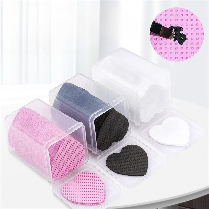 200 ชิ้น Lint-Free ผ้าเช็ดทําความสะอาดเล็บขนตากาวทําความสะอาดแผ่นสําหรับอุปกรณ์ต่อขนตา