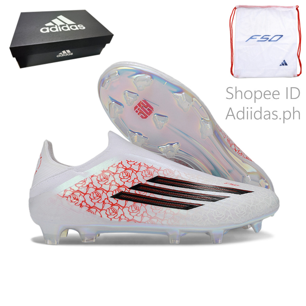 รองเท้าสตั๊ด F50 Elite ไร้เชือก FG ไซส์ 39-45 รุ่น A-091402 พร้อมกล่องรองเท้าและถุงใส่รองเท้า ส่งฟรี เก็บเงินปลายทางได้