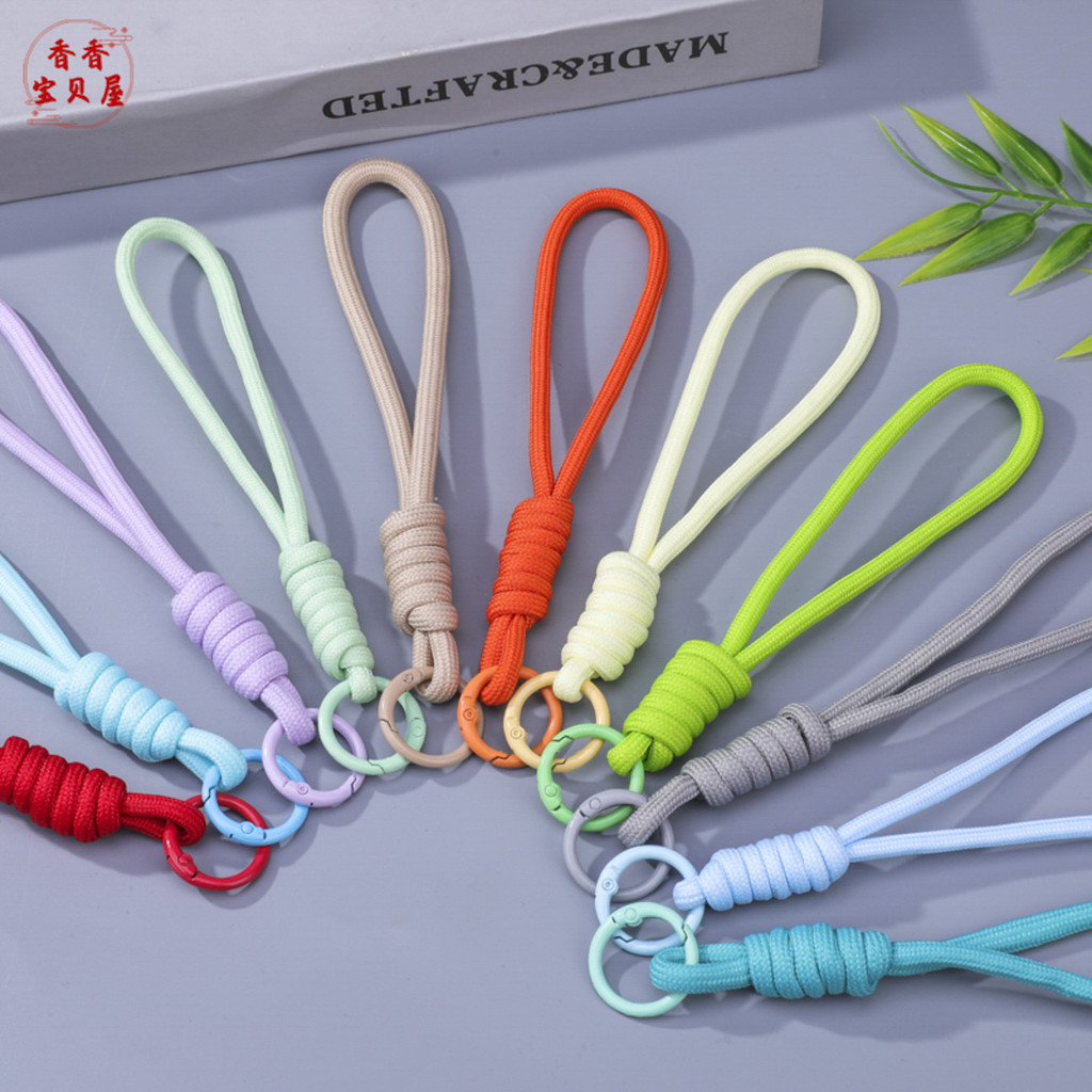ของเล่นที่เรียบง่ายลึกลับกล่องเชือกเส้นเล็กถ้วยน้ําสั้นเชือกแบบพกพาที่มีสีสันพวงกุญแจขวดน้ําสายคล้องอุปกรณ์เสริมจี้สีทึบ ไอพีเอ็นอี