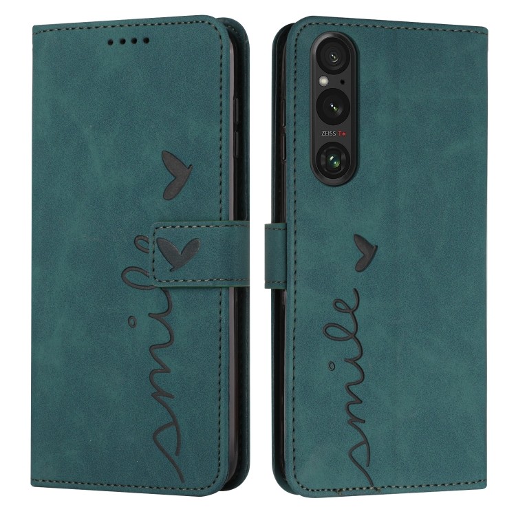 Skin Feel Heart หนังนูนเคสโทรศัพท์ยาวสําหรับ 10 VII/Sony Xperia 1 V 2023/Sony Xperia 5 V/ 10 V 2023/
