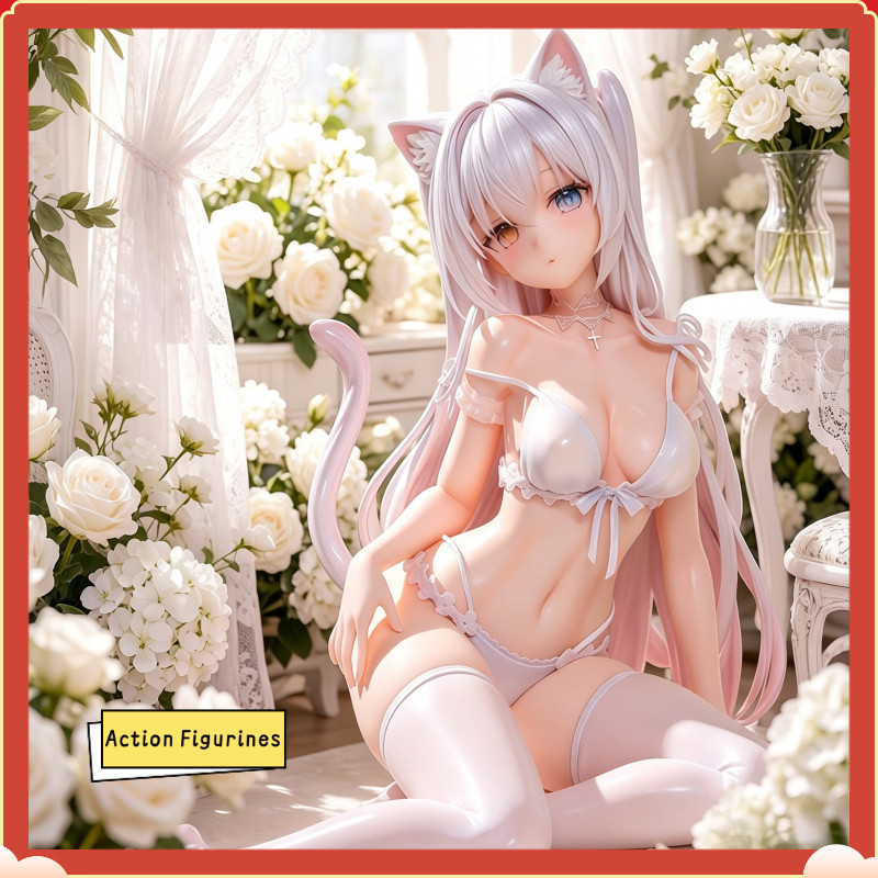 [สินค้าใหม่ขายดี] หูแมว-ฮันนาห์ [รุ่นนอกทะเล] นําเข้าสินค้าสองมิติคุณภาพเครื่องประดับทํามือรูปปั้นอินเทรนด์เล่นก.ครุ่นของขวัญตุ๊กตาการกระทํา