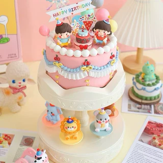 ถาดหมุนเค้ก แท่นหมุนเค้ก มีเสียงดนตรี มีไฟ ของขวัญวันเกิด พร้อมส่ง🇹🇭