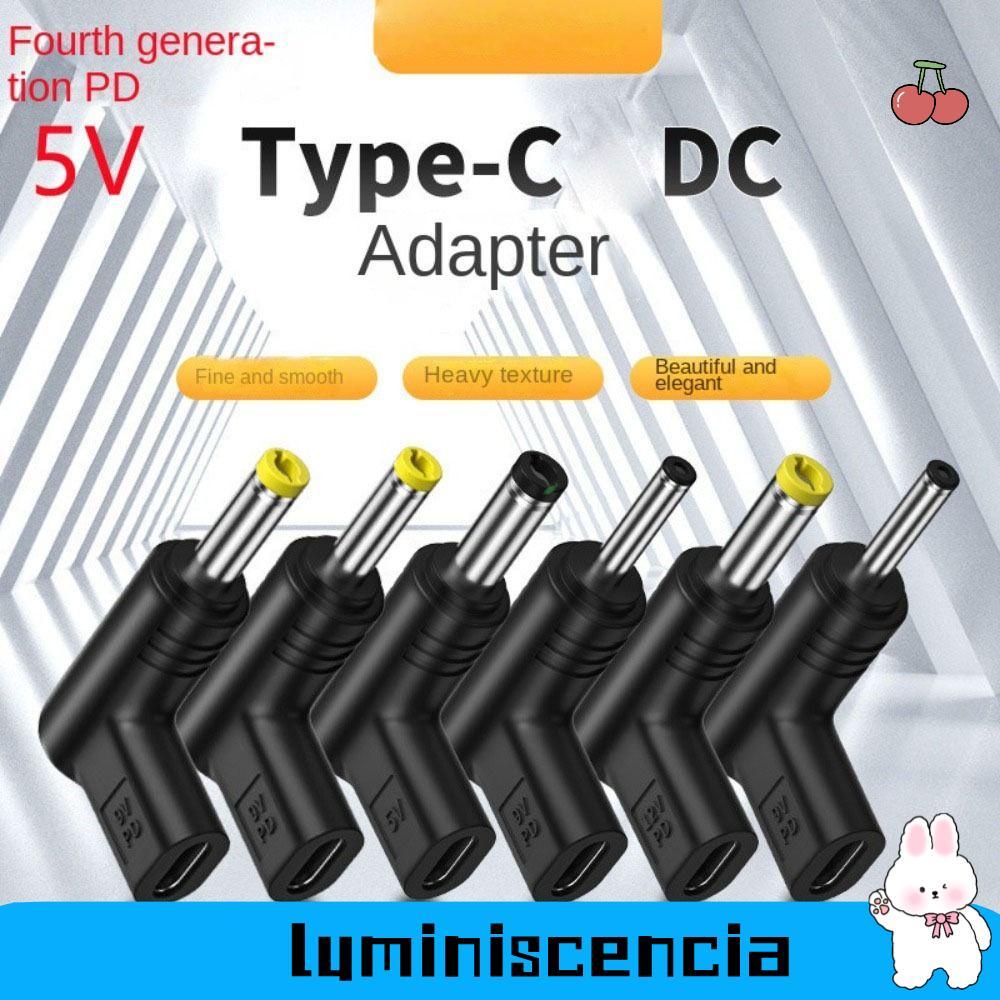 LUMINESCIA USB C PD to DC Power Connector, 5V 9V 12V Converter Type C to DC Jack Plug, Universal Typ