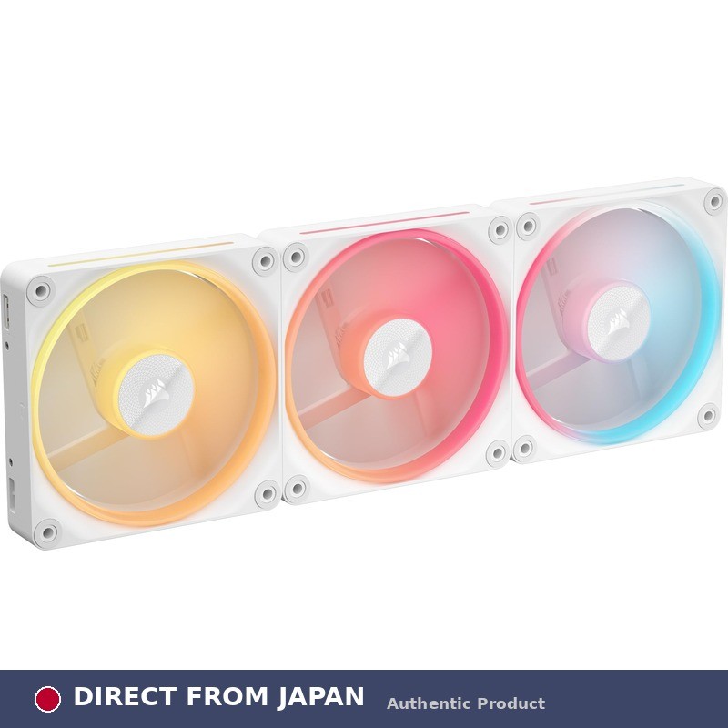CORSAIR iCUE LINK LX120-R RGB スターターキット 120mm PWM PCケースファン デュアルライトループ トリプルパック ...