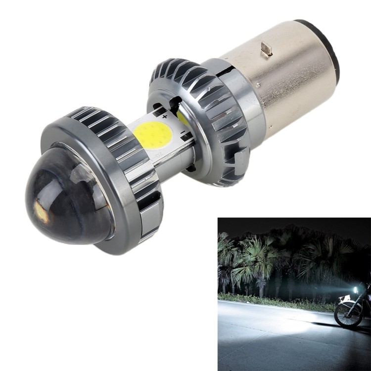 พร้อมส่ง BA20D DC9-18V / 4.7W (H)2.2W(L) / 6000K / 500LM ไฟหน้า LED มอเตอร์ไซค์พร้อมลูกปัดโคมไฟ COB
