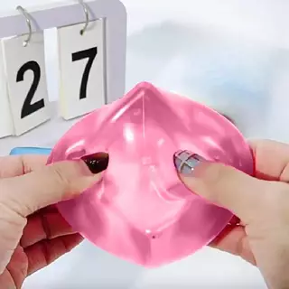 ⚡เรือ 12 ชม.⚡FG สกุชชี่หลากสี Ice Cube Fidget Stress Ball สําหรับกลุ่มทุกวัย HS