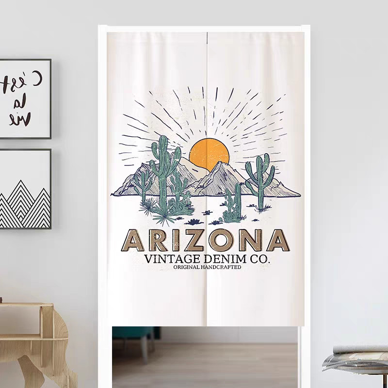 ม่านพาร์ติชัน American Arizona Vintage Denim, ไม่มีเจาะ, สําหรับ Cafe/Office