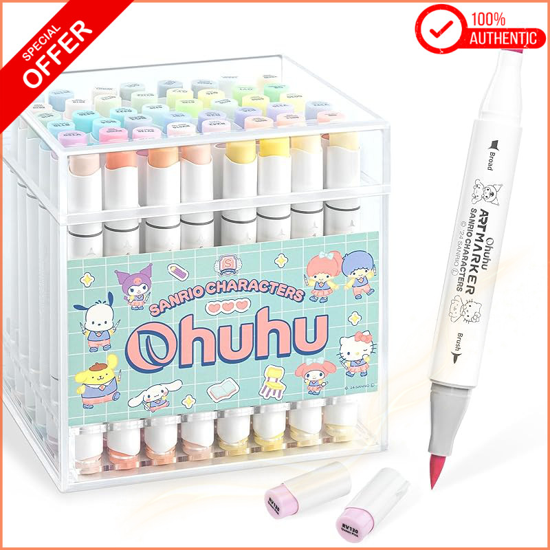Sanrio x Ohuhu 48 Pastel Brush & Fine
Ohuhu x Sanrio 48 Pastel Brush & Bold