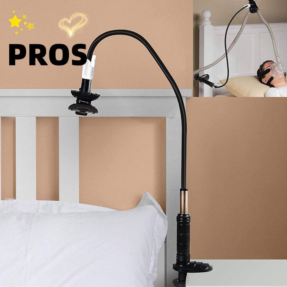 PROS ที่ยึดท่อ CPAP, ที่ยึดท่อ CPAP ที่ทนทาน, การหายใจ|ป้องกันการรั่วไหลท่อสนับสนุนไม้แขวนเสื้อหยุดหายใจขณะหลับ