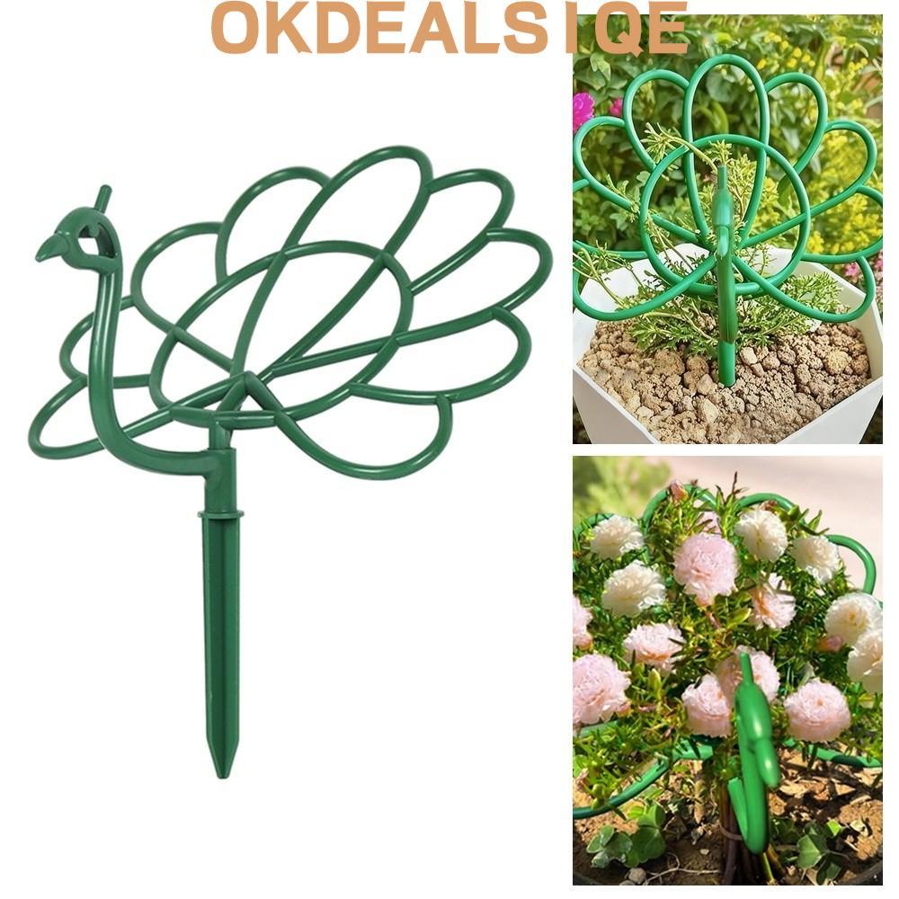 OKDEALS1QE Trellis รูปทรงนกยูง, Stick Frame Outdoor Plant Support, Pot Holder Plant Support Stand Courtyard Flowers